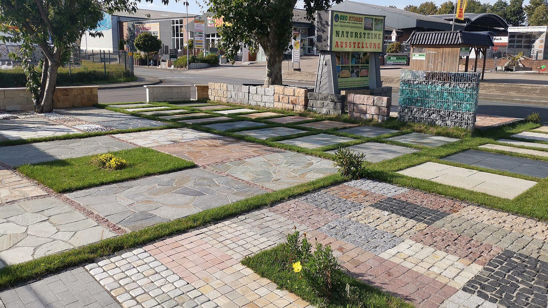 Polygonalplatten - Ausstellung - Lager - Geostones - Feinsteinzeug Platten