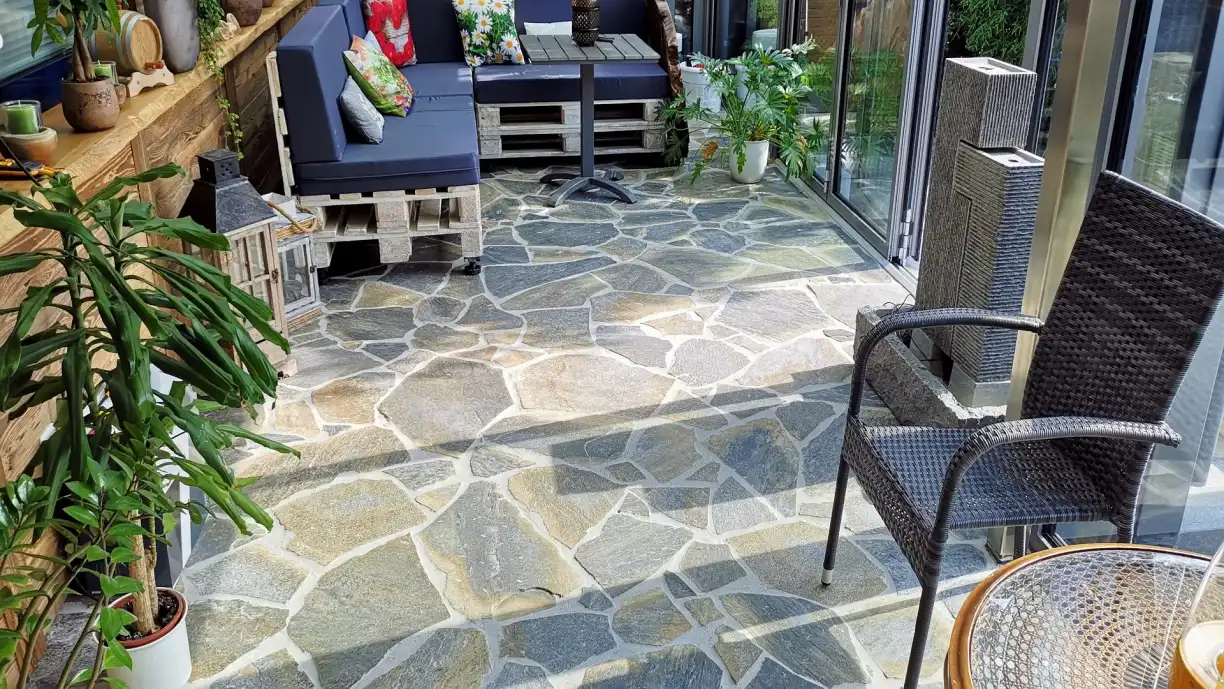 Polygonalplatten Sykis - Blue Polygonalplatten Sykis - Blue