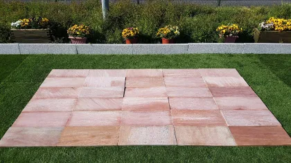 Quarzitplatten Flamingo - Lava Rosa