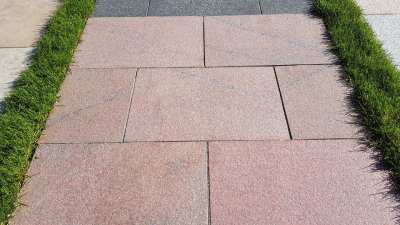 Granitplatten Magadi Rot - 60 x 40 x 3 cm