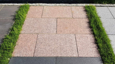 Granitplatten Vanga Rot - 60 x 40 x 3 cm