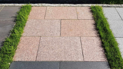 Granitplatten Vanga Rot - 60 x 40 x 3 cm