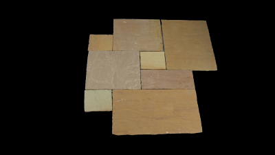 Sandsteinplatten Sahara Beige HB - 90 x 60 x 2,5 cm