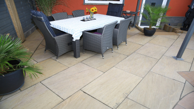 Sandsteinplatten Sahara Beige KG - 60 x 40 x 2,5 cm