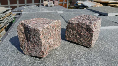 Mosaik Pflaster - Bohus Rot 4 - 6 cm