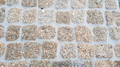 Mosaik Pflaster - Porto Gelb 4 - 6 cm