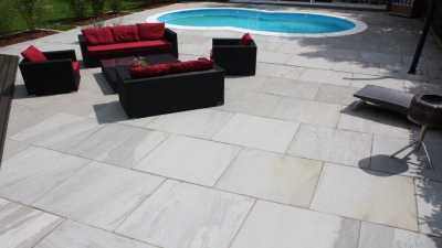 Sandsteinplatten Sky Grey HB - 60 x 40 x 2,5 cm