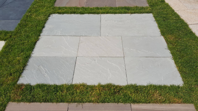 Sandsteinplatten Sky Grey - 60 x 40 x 2,5 cm