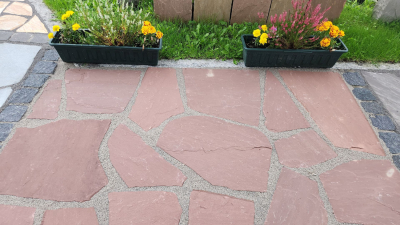 Polygonalplatten Wine Red