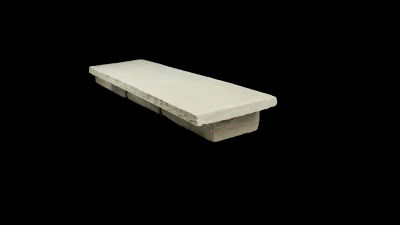 Mauerabdeckplatten Kandla Grey 150x35x4 cm