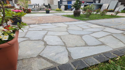 Polygonalplatten Kavala Terra Grey - A