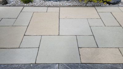 Kalksteinplatten Tandur Yellow Römischer Verband