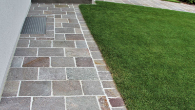 Porphyrplatten DAvis Camparta - 40 cm - Handbekantet