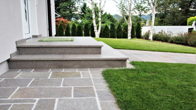 Porphyrplatten DAvis Camparta - 40 cm - Handbekantet