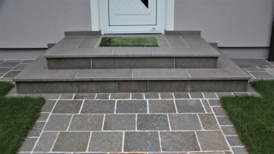 Porphyrplatten DAvis Camparta - 40 cm - Handbekantet