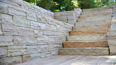 Blockstufen Lemon 125x35x14-16 cm