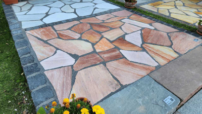 Polygonalplatten Lava Rosa XL