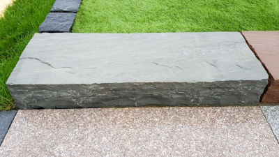 Blockstufen Sky Grey - Grau 125x35x14-16 cm