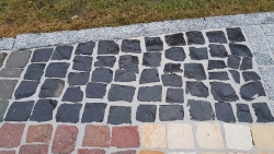 Mosaikpflaster Basalt Schwarz 4 - 6 cm