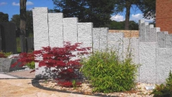 Stelen Granit Grau 250x25x12 cm